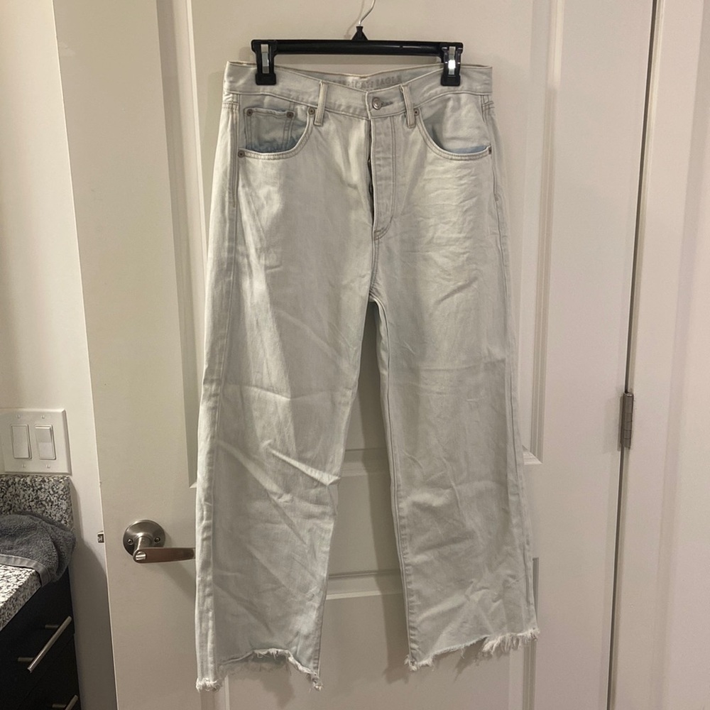 American Eagle Wide Leg Crop Jeans